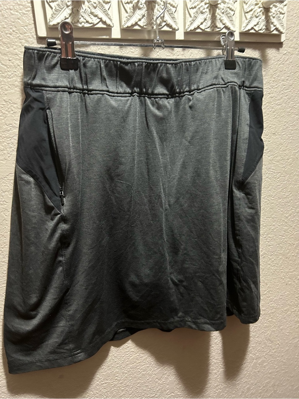 Columbia Dark Gray Athletic Skort with Zipper Pocket